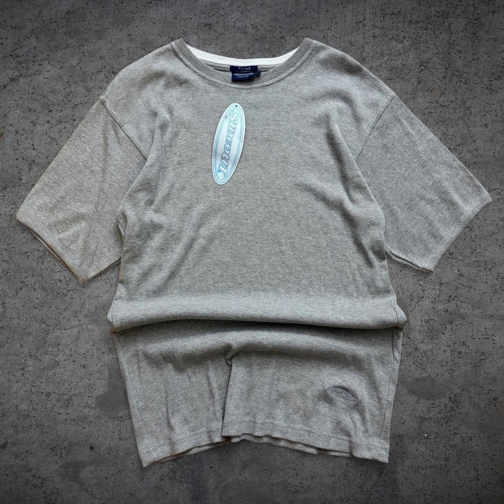 Vintage 2000's Sideout Thermal Short Sleeve T-Shirt Size XL NWT Y2K Surf Skate